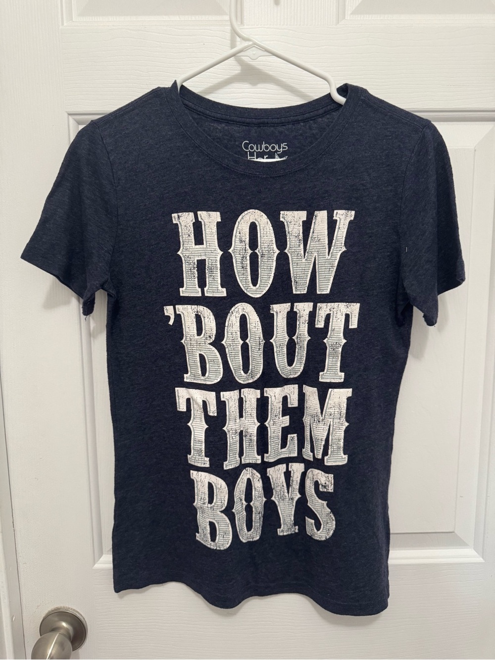 Cowboys Navy Short-Sleeve Graphic Tee - 'How 'Bout Them Boys'